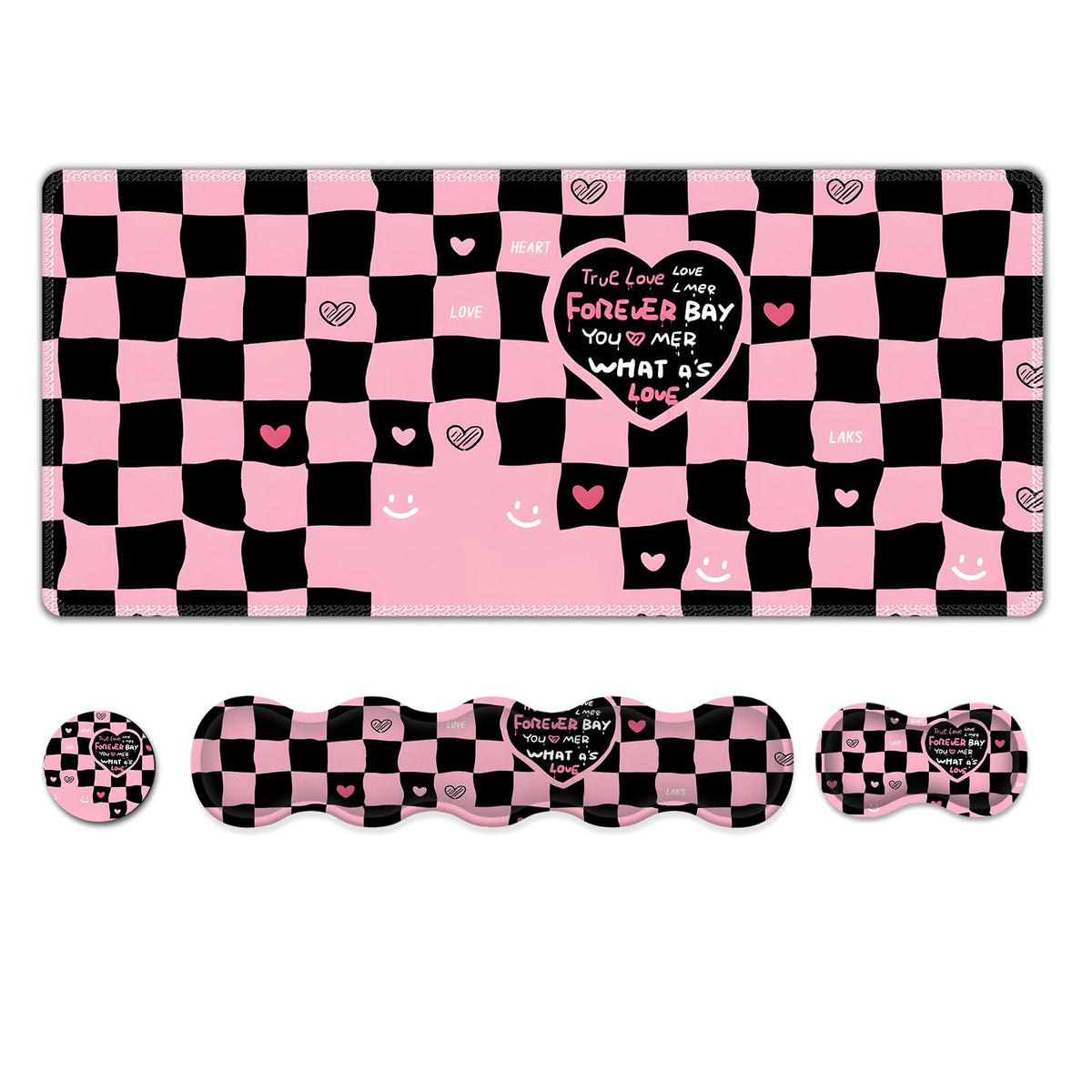 NXZGO Desk Mat Gaming Mouse Pad, Cute Desk Matt Keyboard Wrist Rest for Desktop, Anti-Slip Big