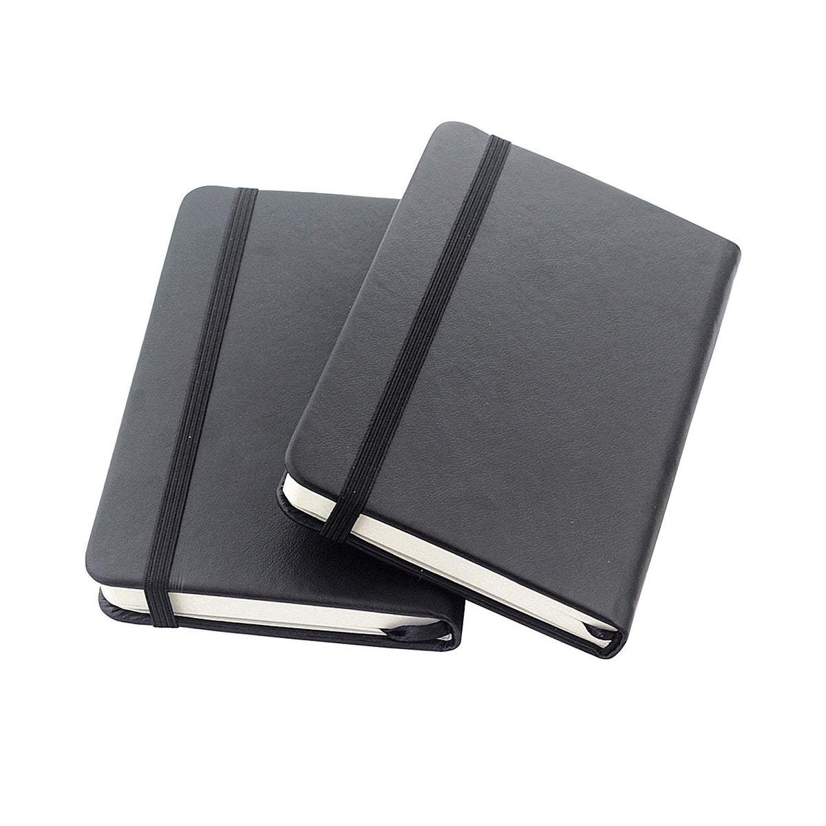 ZZTX Small Pocket Notebook 3.5" x 5.5" with Black 2 Pack