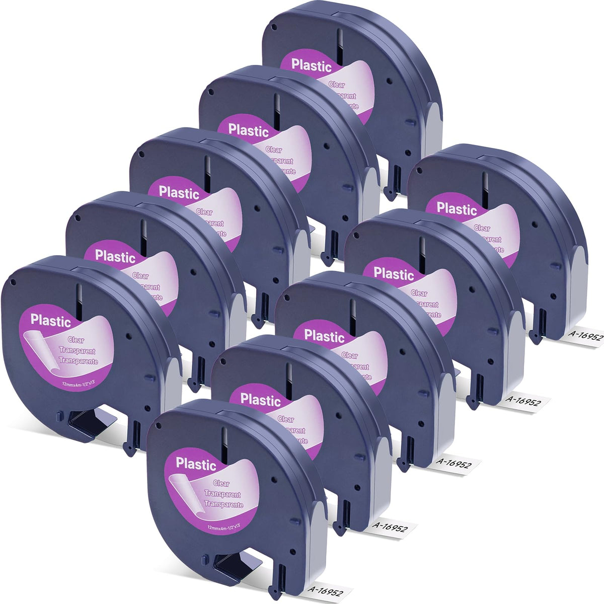 Label Orison Compatible with Dymo LetraTag Refills 16952 Clear Plastic Label Tape 1/2'' x 13'