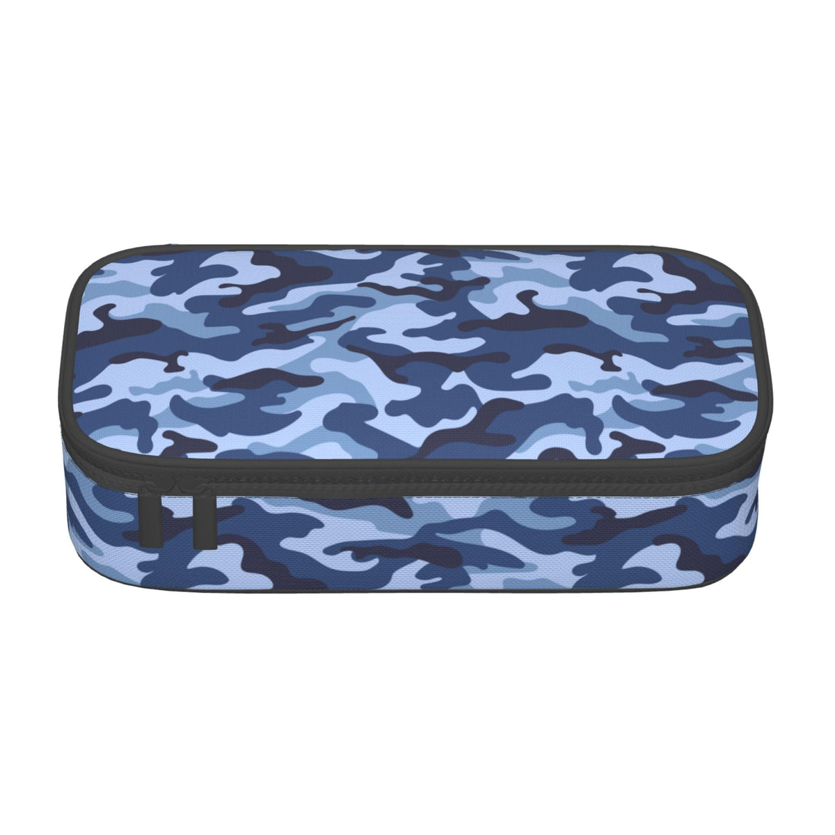 YIJIUWKIS Kids Adults Camo Style Pencil Case Blue Pencil Box for Boys Men Girls Women, Portable