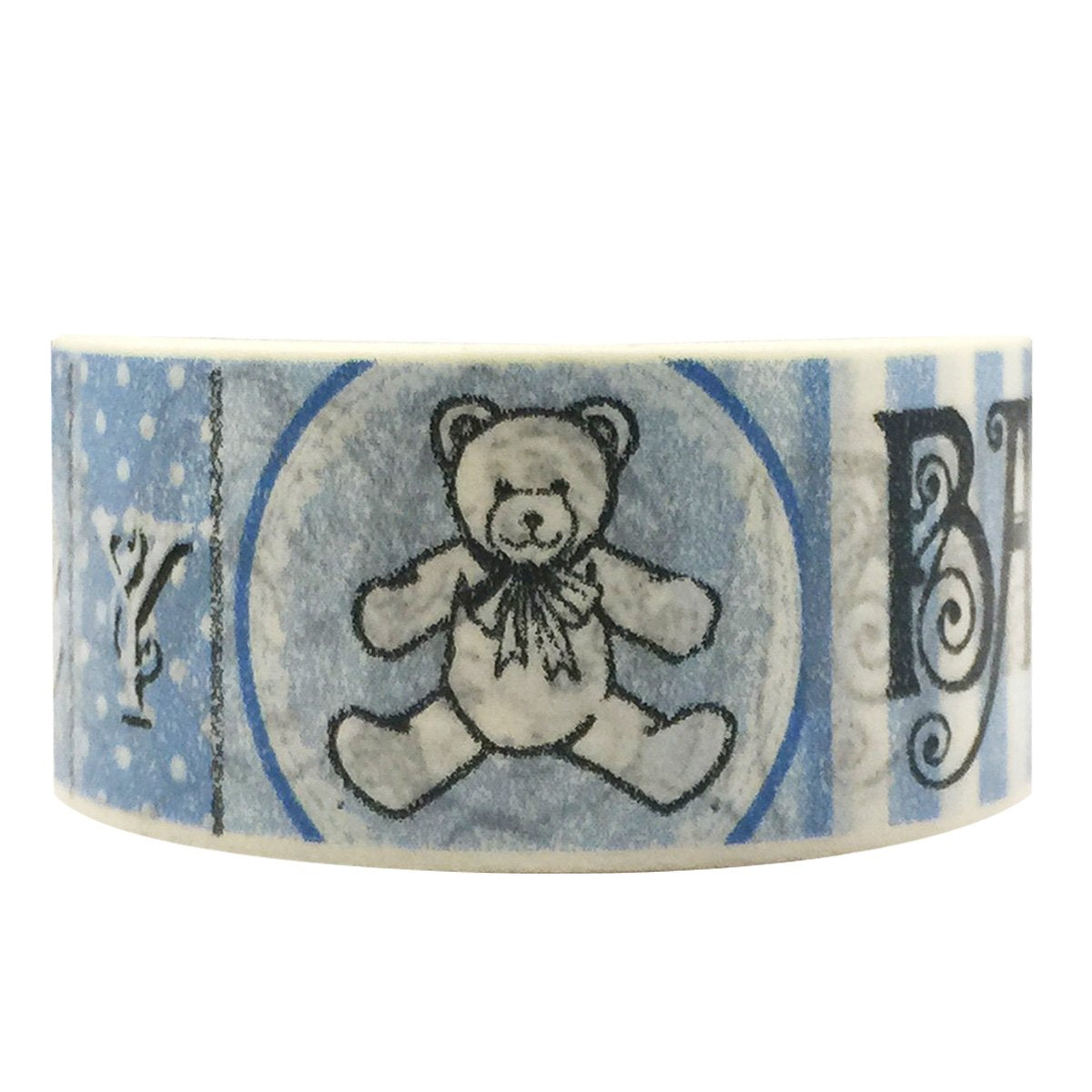 Wrapables Colorful Patterns Washi Masking Tape, It s a Boy Size