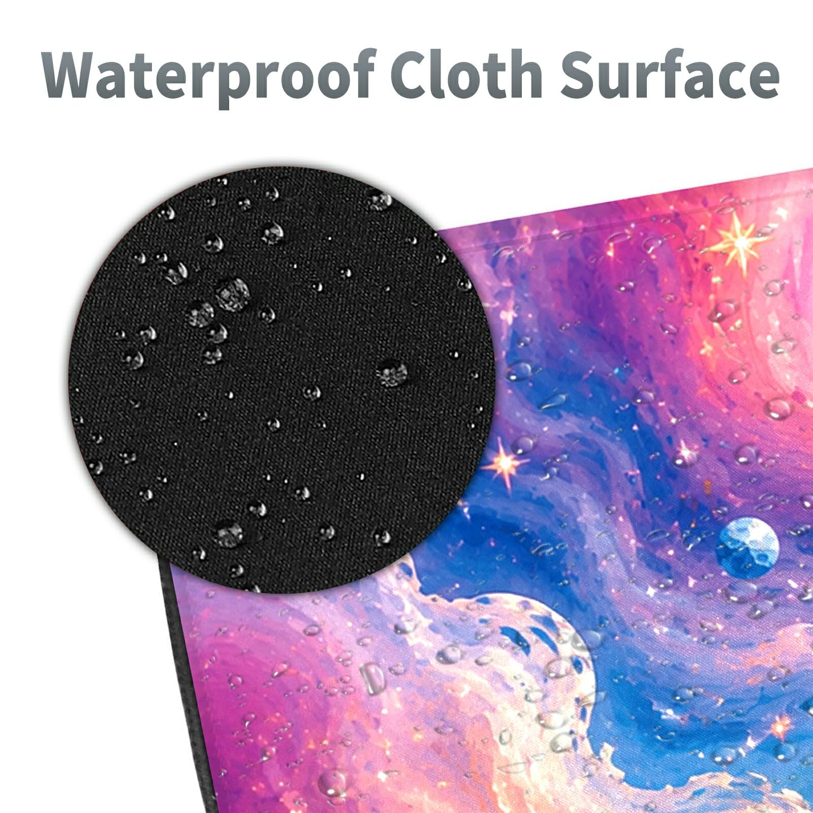 Cosmic Crystal Lotus Large Mouse Pad, 31.5 x 11.8 in Extended Desk Mat