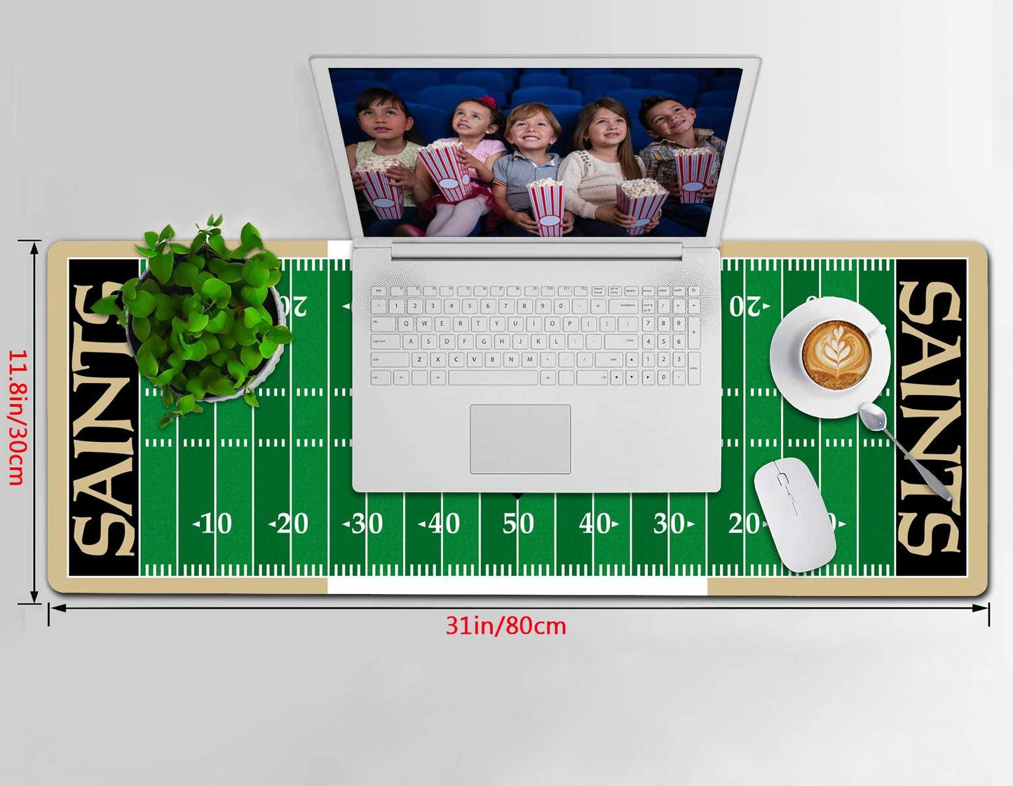 Large Gaming Mouse Pad, Mousepad with Non-Slip Rubber Base for Laptop Computer Desktop