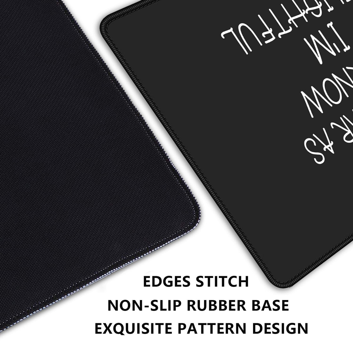 Skeleton Mouse Pad Skull Desk Pat,Mouse Mat Large Desk Mat for Desktop,Stitched Edges Non-Slip