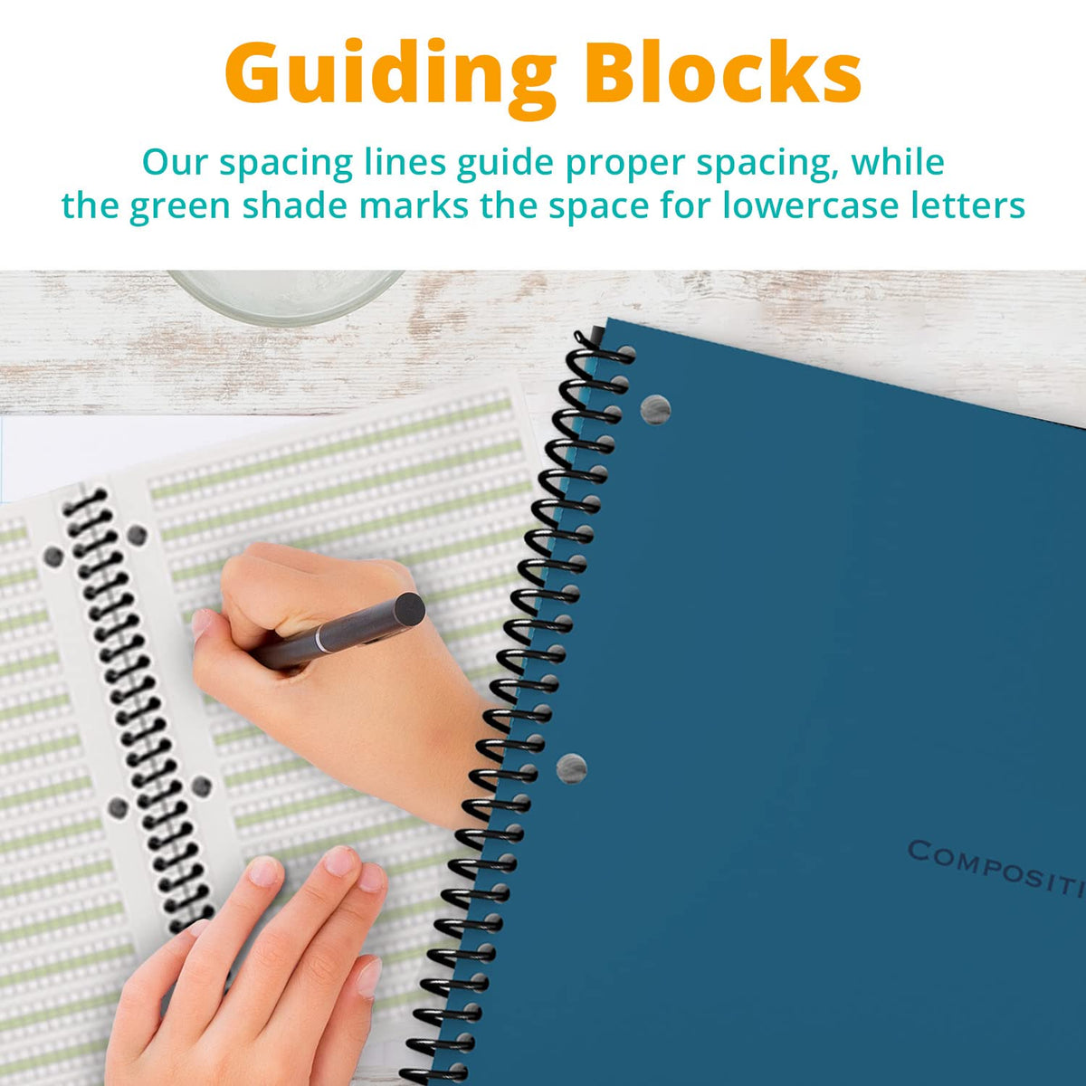 Channie's Youth Composition Notebook, Homework & Improvement Journal for Kids, Older Learners, &