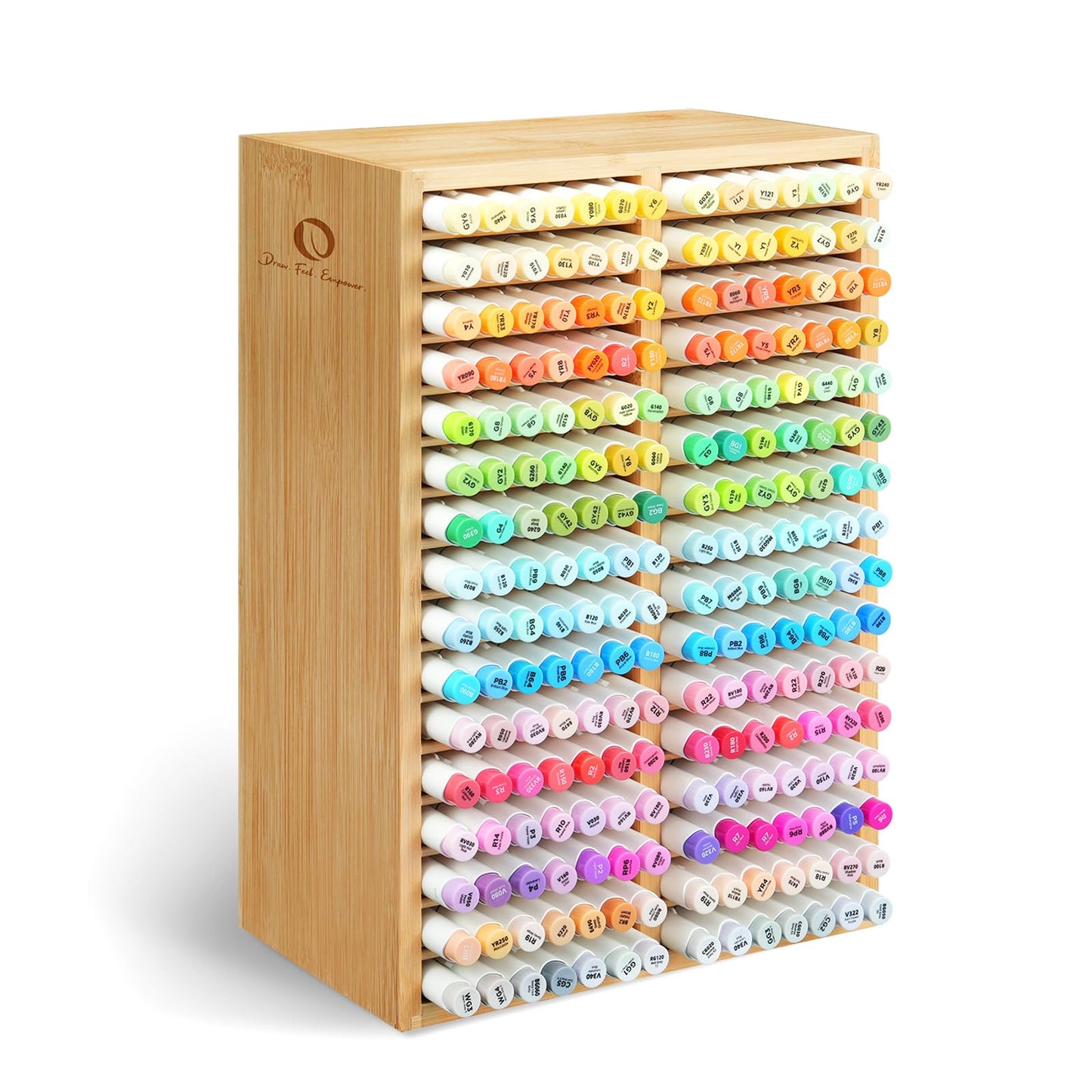 Ohuhu Bamboo Marker Organizer Hold 224 Markers for Honolulu Oahu Series