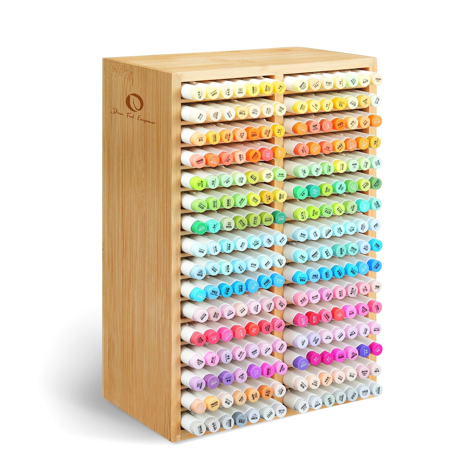 Ohuhu Bamboo Marker Organizer Hold 224 Markers for Honolulu Oahu Series