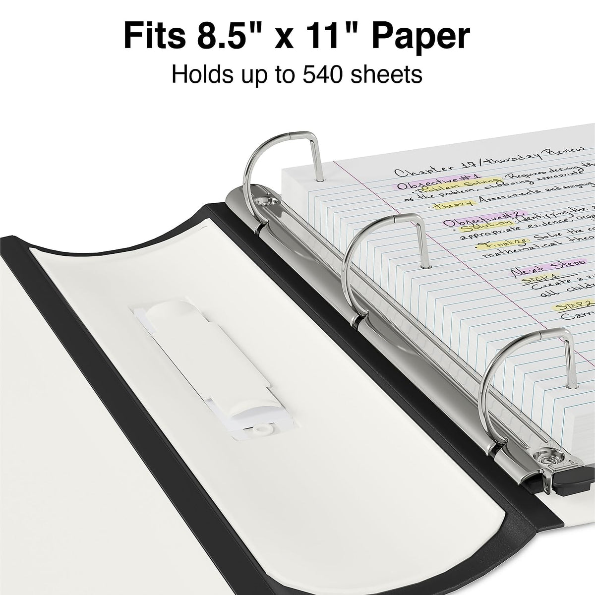 Staples Better Binder, 2-Inch 3-Ring, White, Locking Rings, 2-Pack