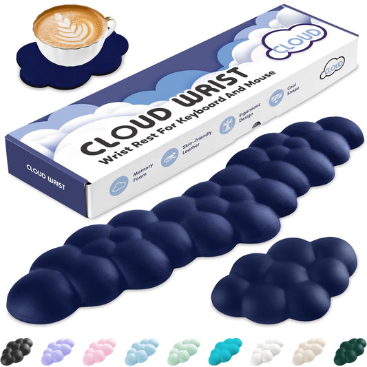 Sushret Cloud Wrist Rest for Keyboard and Mouse, Cloud Keyboard Wrist Rest
