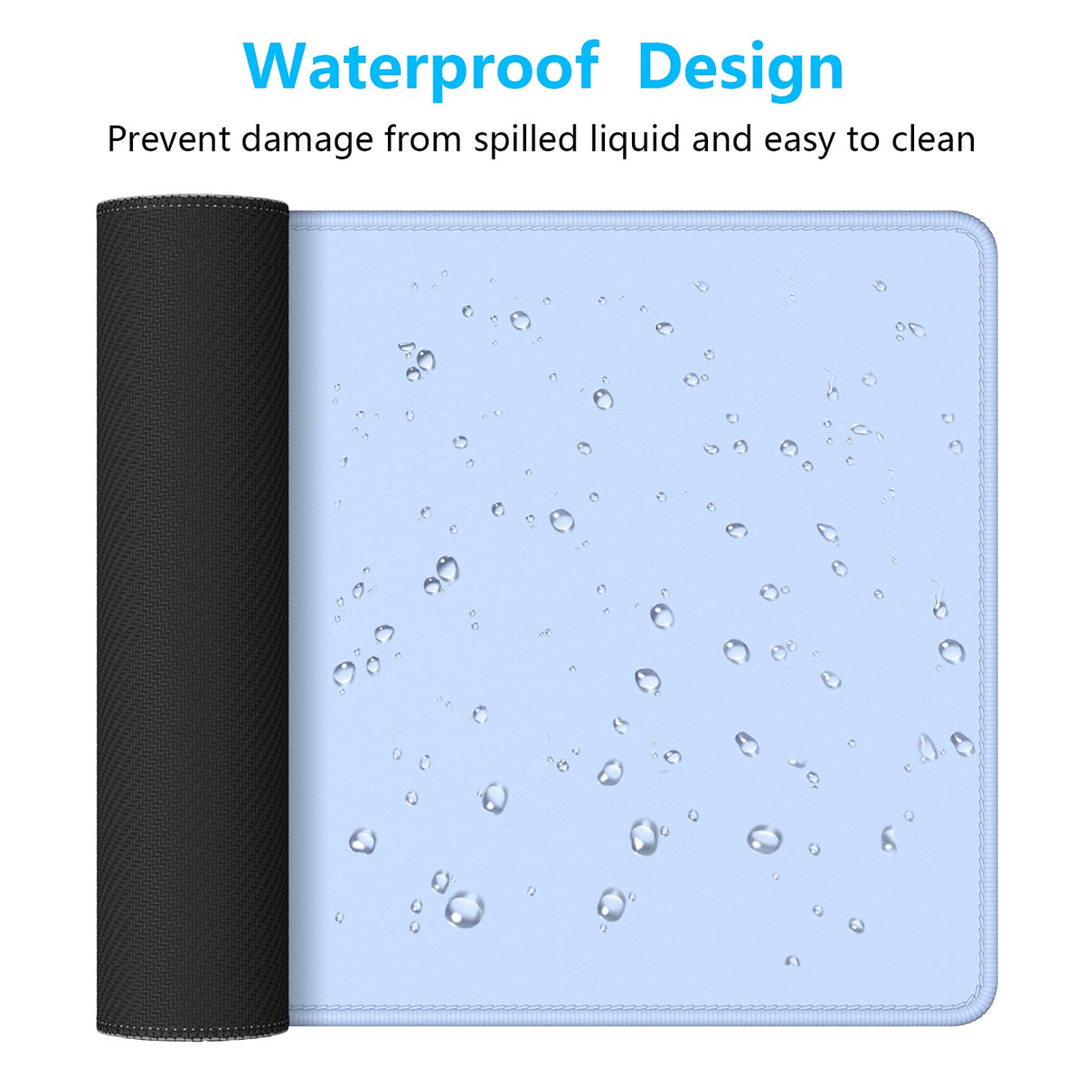 Dapesuom Large Gaming Mouse Pad, Extended Mouse Mat with Stitched Edges, Full Size Keyboard Pad