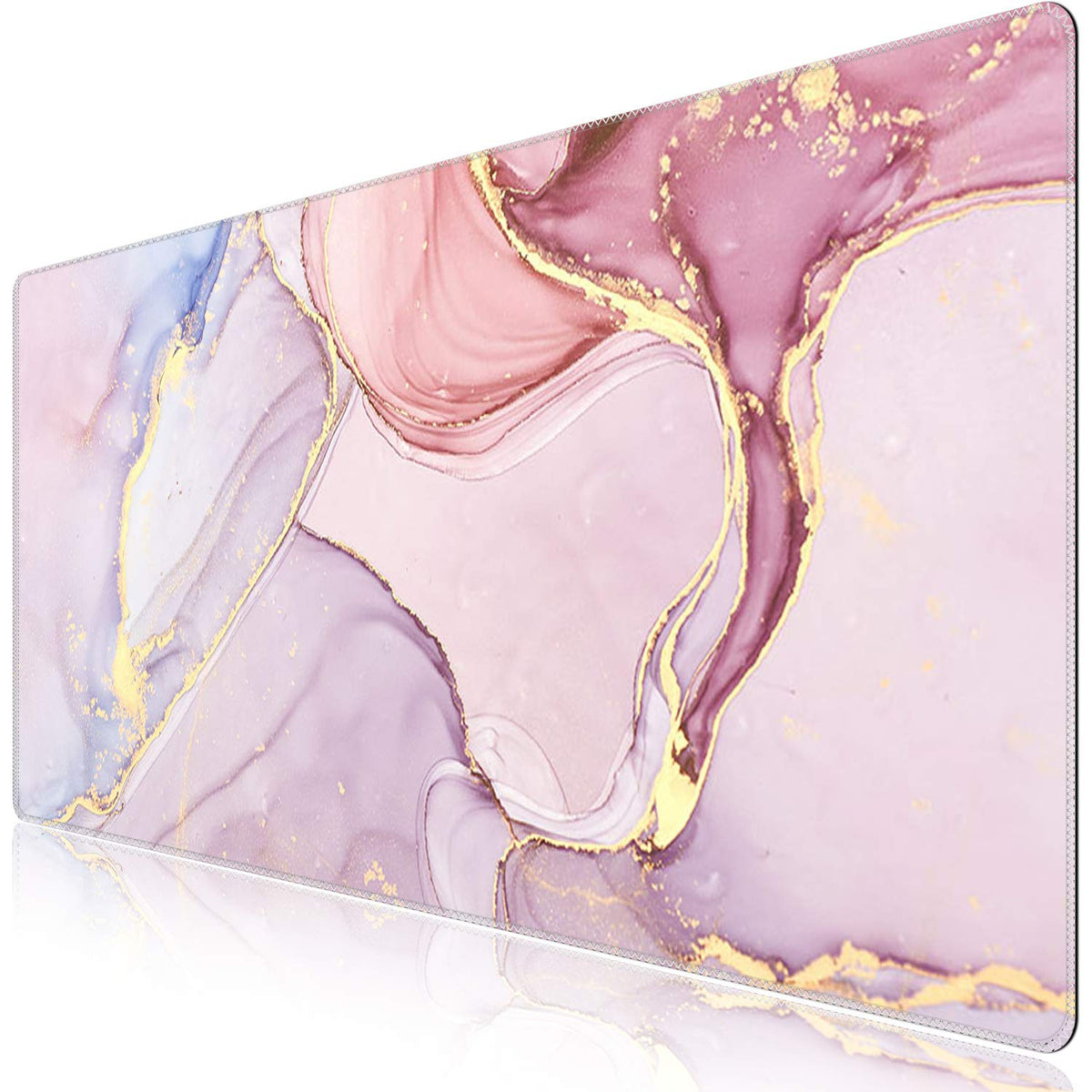 iCasso Extended Gaming Mouse Pad 35.4x15.7in Desk Pad,Glitter Marble