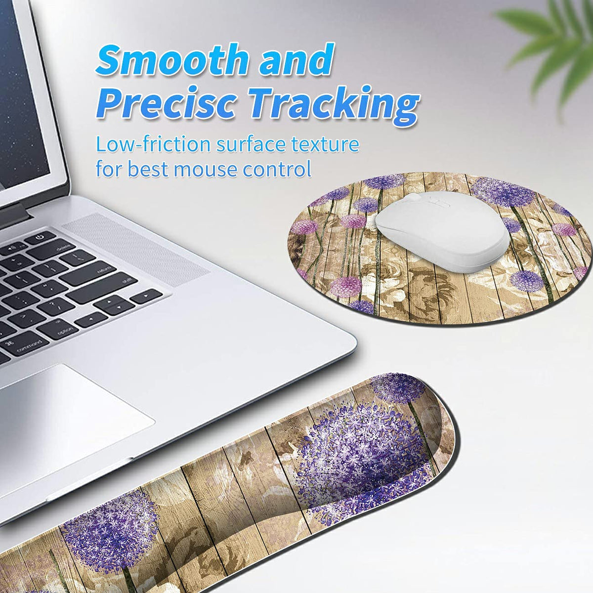 Keyboard Wrist Rest & Mouse Pad & Mouse Wrist Rest Support & Coaster, Non Slip Rubber Base Wrist