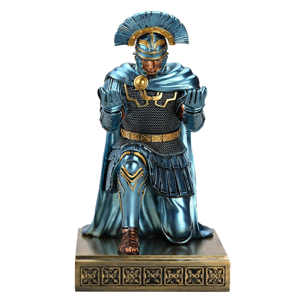 HDMbigmi Centurion Cloak Warrior Pen Holder Phone Stand for Desktop Blue
