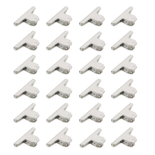 Large Bull Paper Clips, 2.95 Inch - 24 Pack, Silver, 75 mm, Stainless Steel Mountain Binder Clips