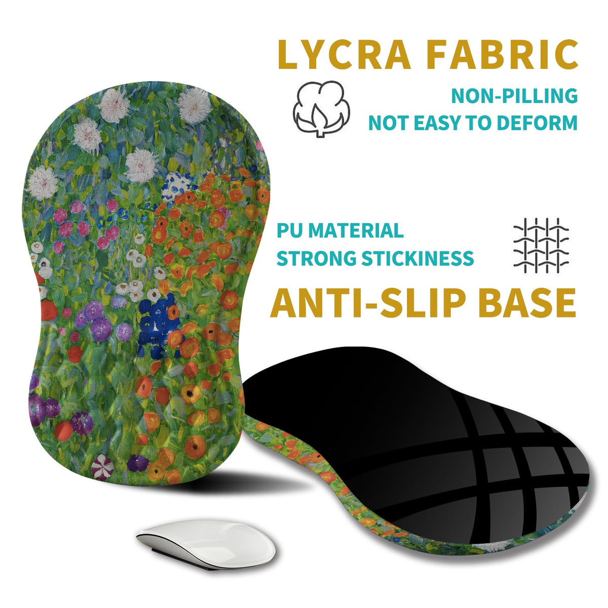 Hokafenle Ergonomic Mouse Pad Wrist Support, Wrist Rest Mousepad for Carpal Tunnel Pain Relief with