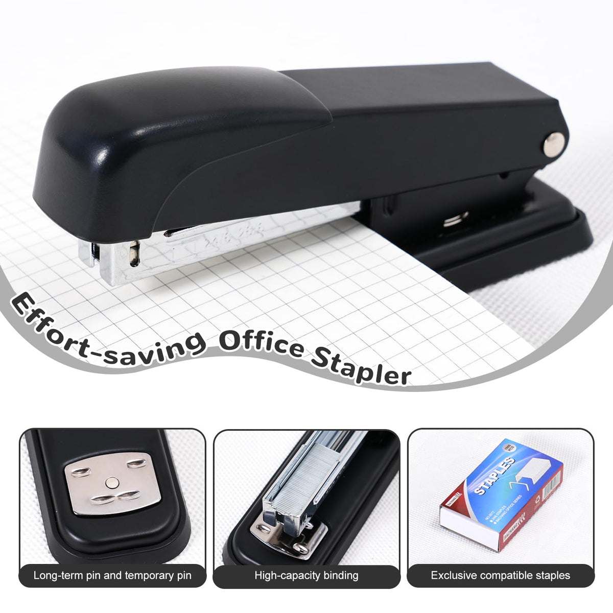 Gawsey Black Desk Organizers and Accessories with Desk Organizer 360° Rotating Pen Holder and