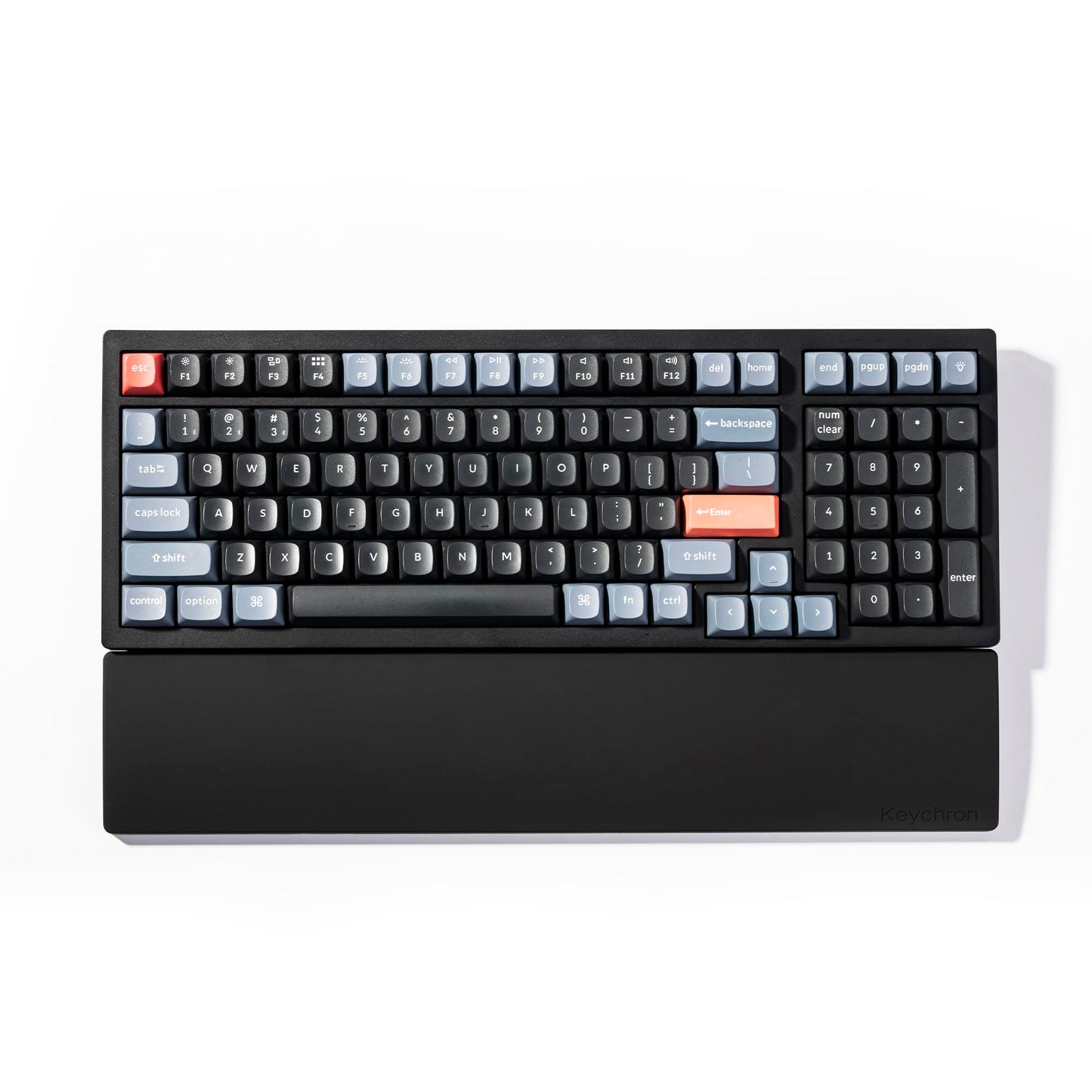 Ergonomic Silicone Wrist Rest for Keychron K4 Pro / K4 Max / Q5 / V5 / V5 Max,15.37" Honeycomb
