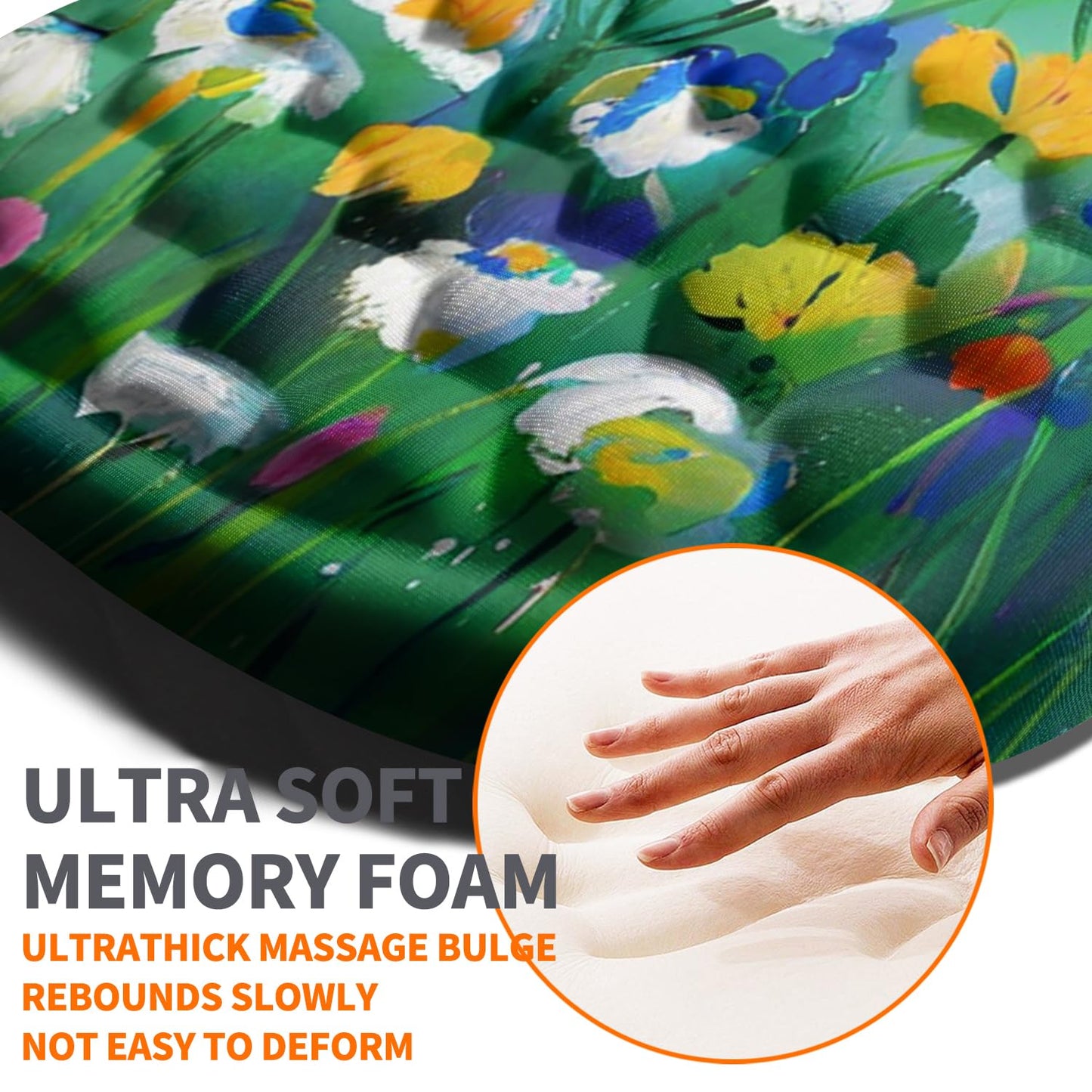 Armanza Ergonomic Joint Wrist Support Mouse Pad with Memory Foam Cushion Massage Bump, Carpal