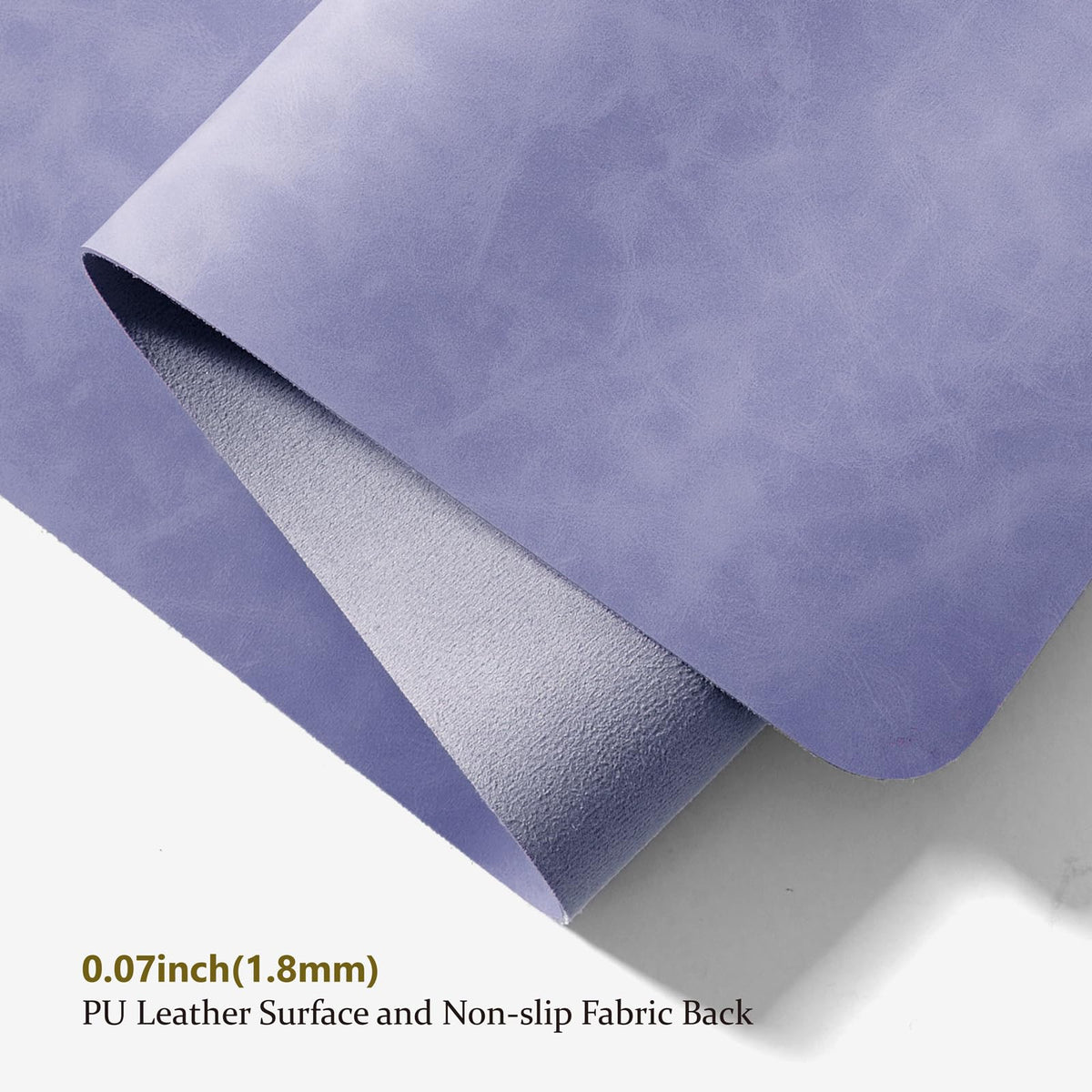 Distressed Leather Desk Mat - Non-Slip PU Desk Pad for Office and Home - Desk Organization and