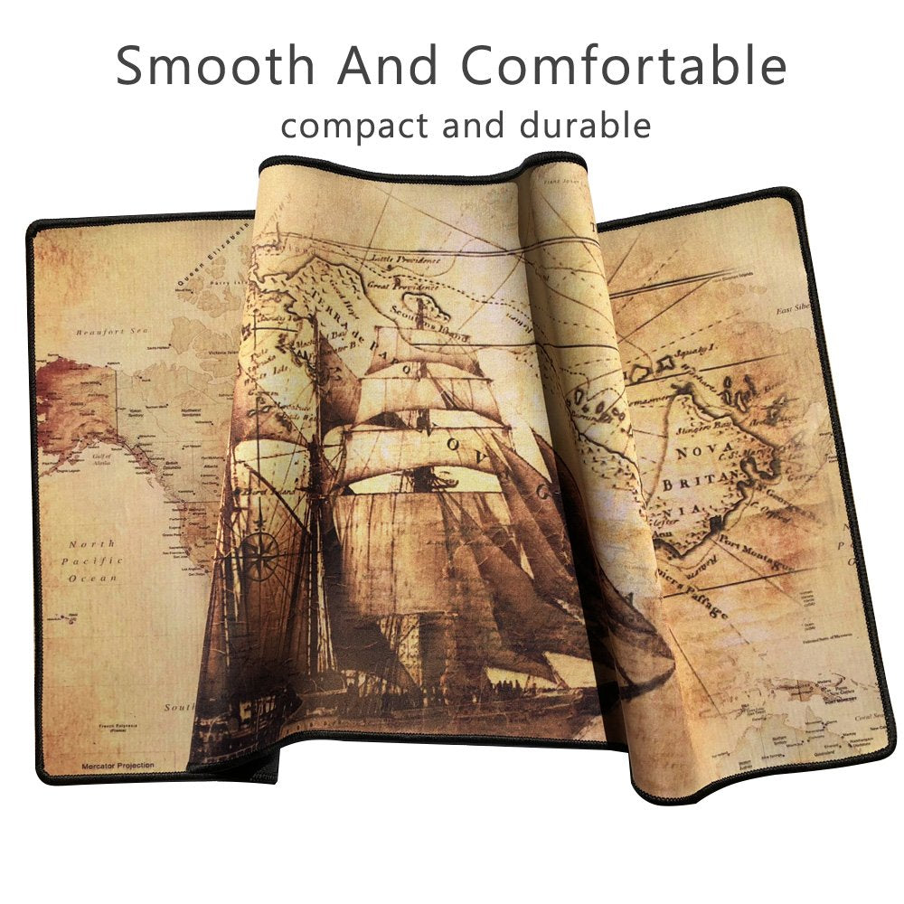 Cmhoo XXL Professional Large Mouse Pad & Computer Game Mouse Mat (35.4x15.7x0.1IN, Boat)