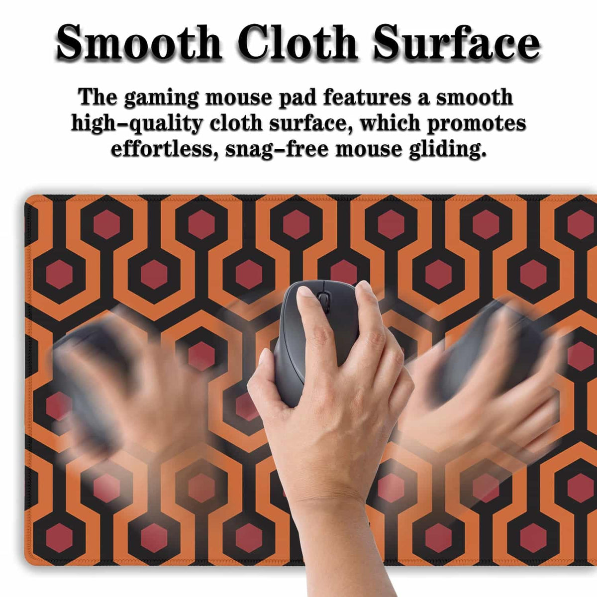 Samgula Office Desk Mat Red Yellow Big Mouse Pad Gaming Desk Pad Full Desk Mat Non-Slip Rubber Base
