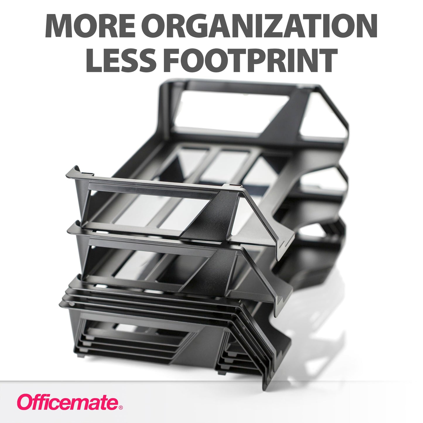 Officemate Recycled Desk Tray, Side Load, 15 1/8 x 8 7/8 x 15, Letter/A4, 6/PK (26212)