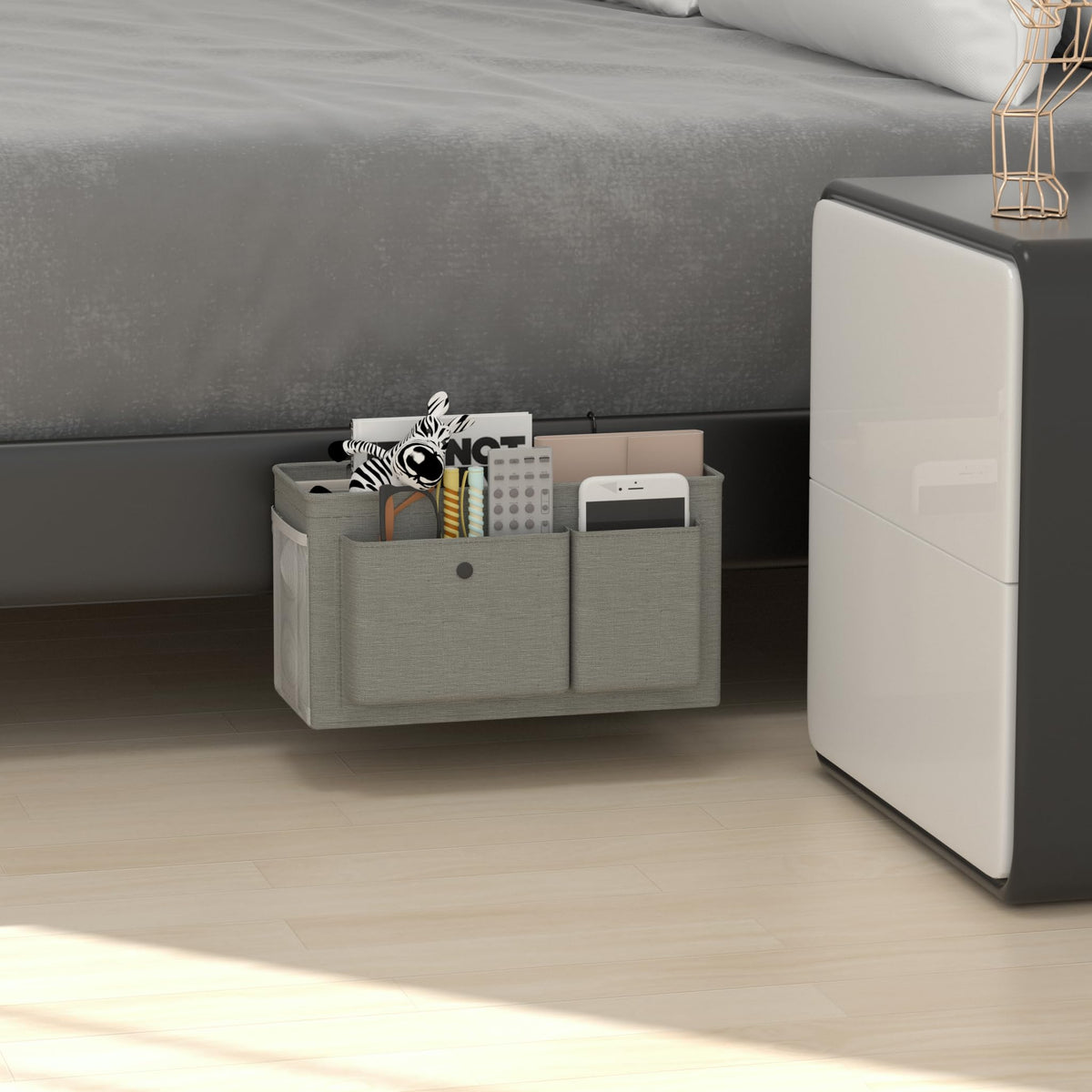 Bedside Caddy Bedside Storage Hanging Organizer for Bunk Dorm Bed Rail