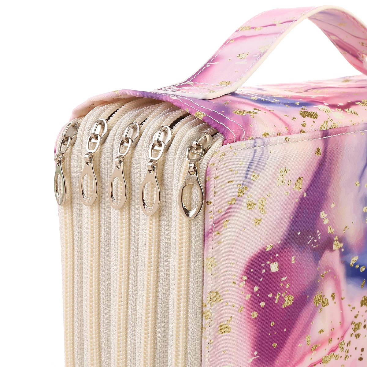 Lbxgap 250 Slots Colored Pencil Case Organizer, 5 Layer Bag