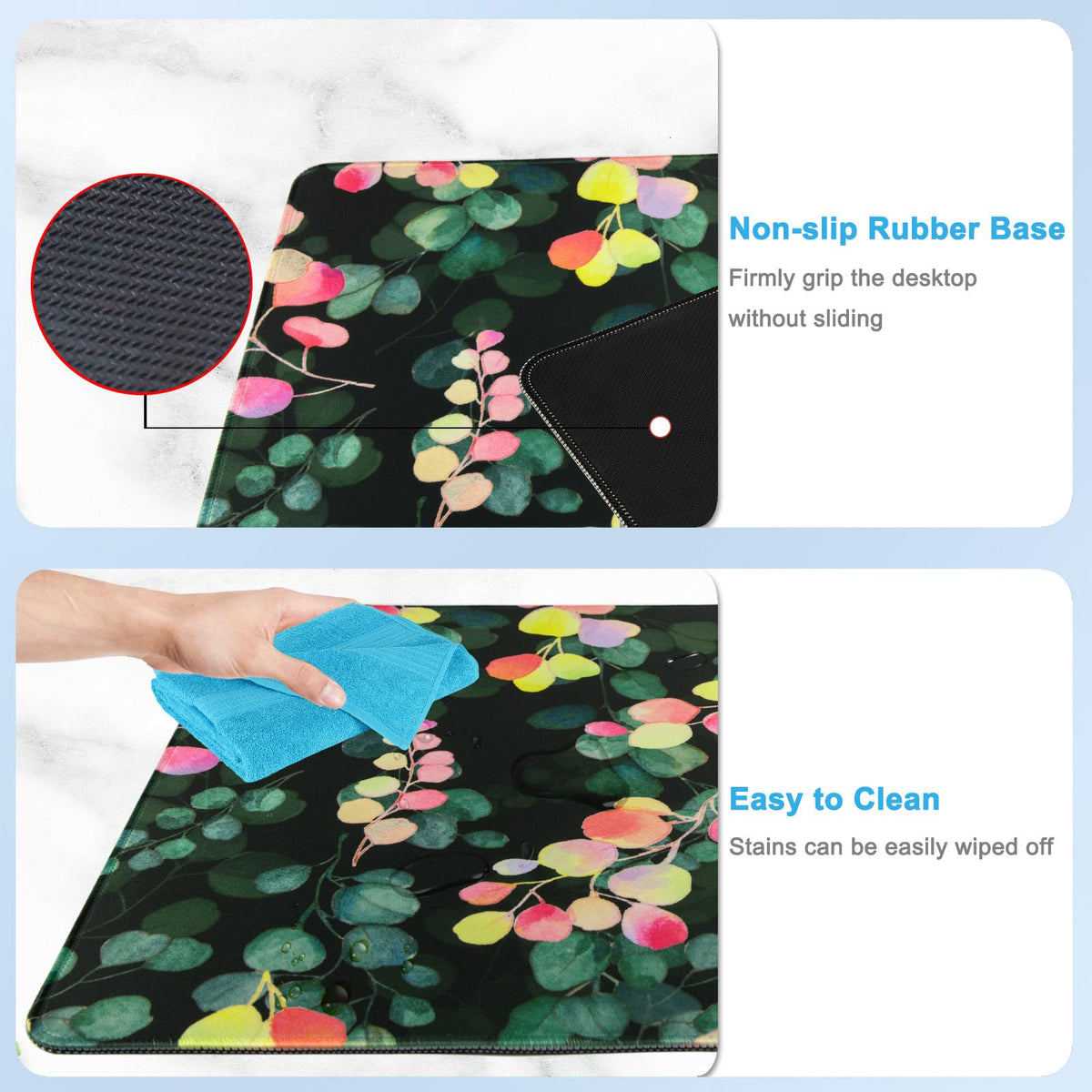 Large Gaming Mouse Pad with Coaster,Desk Matt for Desktop,Desk Mat-Tree