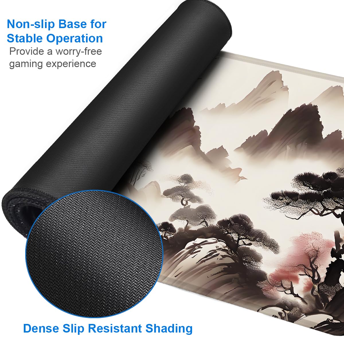 Mousepad, 31.5x15.7 inch Large Extended Gaming Computer Keyboard Mouse Mat, Water Resist Non-Slip