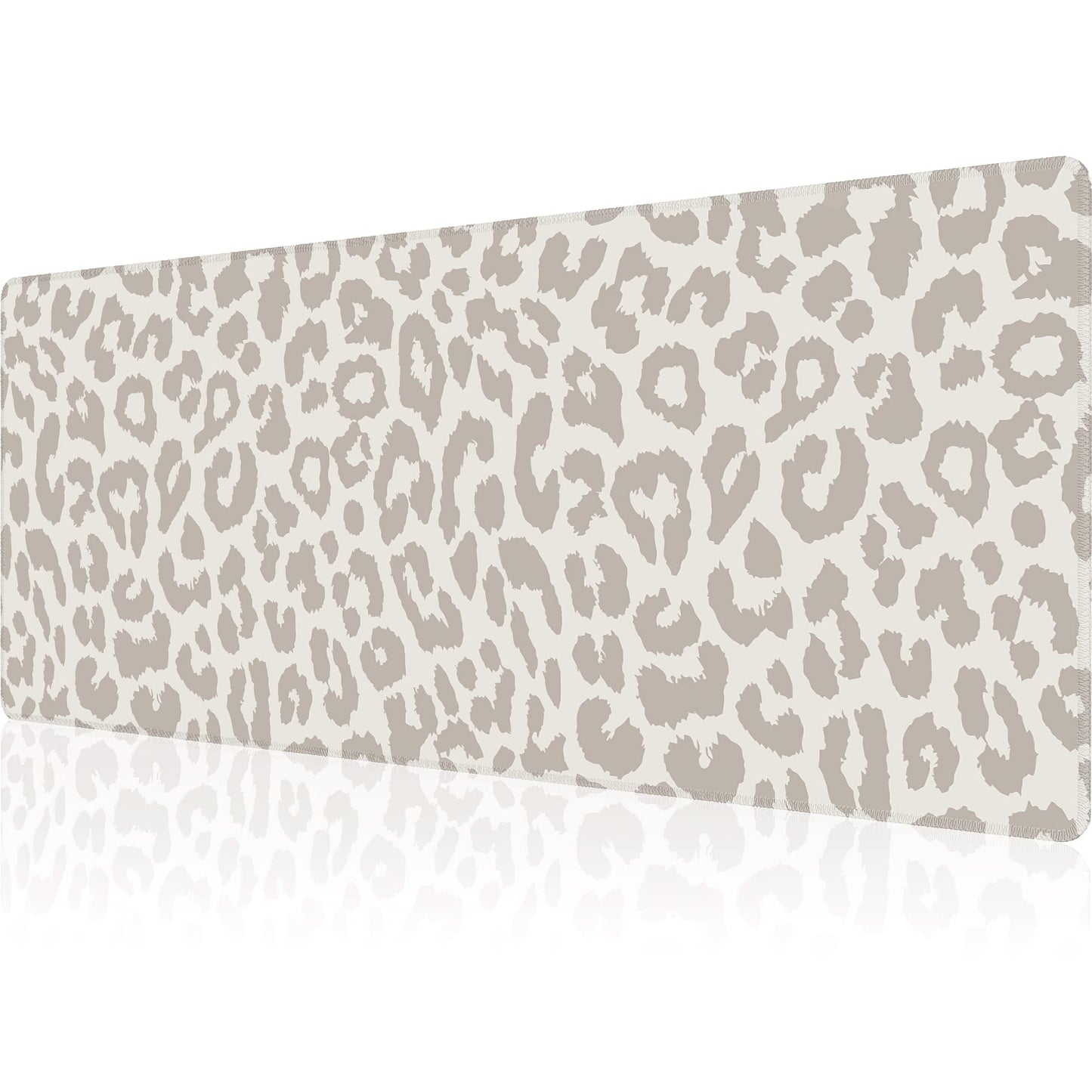 Leopard Print Gaming Mouse Pad Large Cheetah Desk Mat, 31.5x11.8in, XL