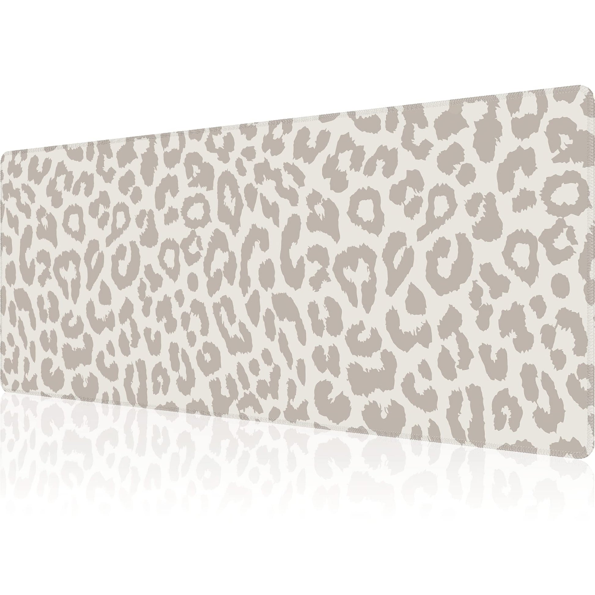 Leopard Print Gaming Mouse Pad Large Cheetah Desk Mat, 31.5x11.8in, XL