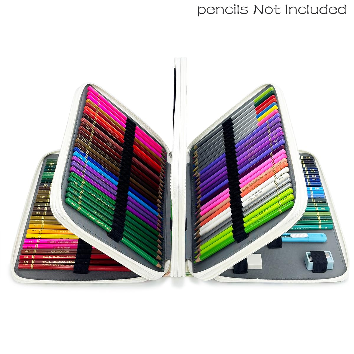 YOUNGCOL 200 Slots Colored Pencil Case Color Pencil Organizer Storage Large Capacity Pencil Case