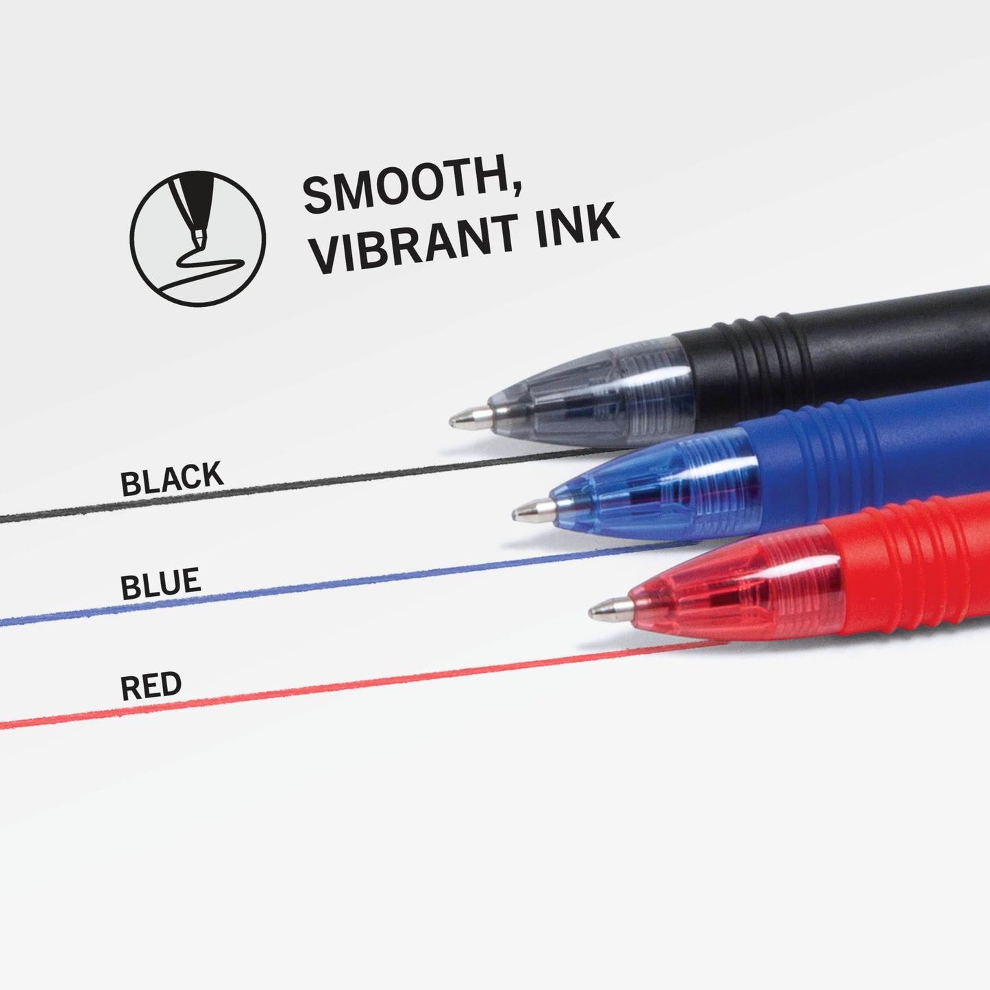 Zebra Pen Z-Grip Retractable Ballpoint Pen, Black, Blue, Red, 1.0mm, 48-Pk