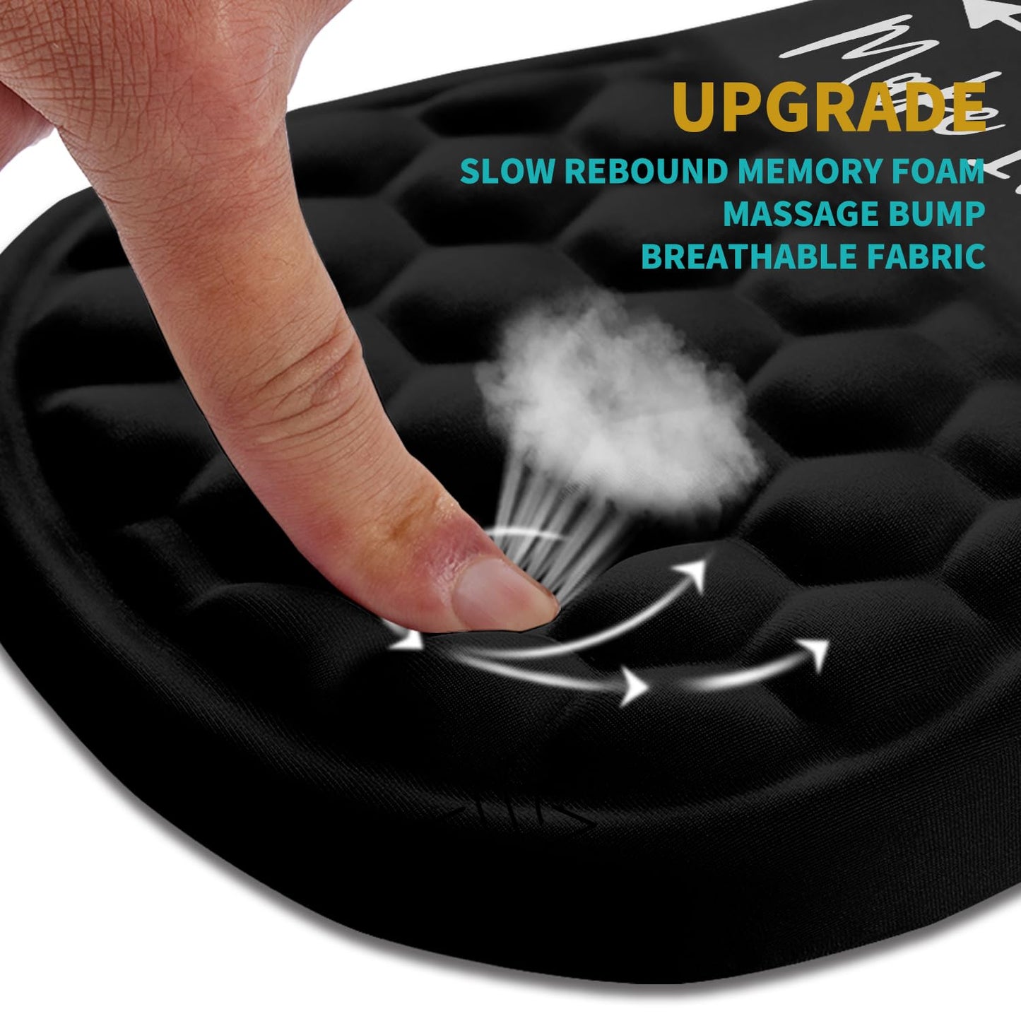Hokafenle Ergonomic Mouse Pad Wrist Support, Wrist Rest Mousepad for Carpal Tunnel Pain Relief with
