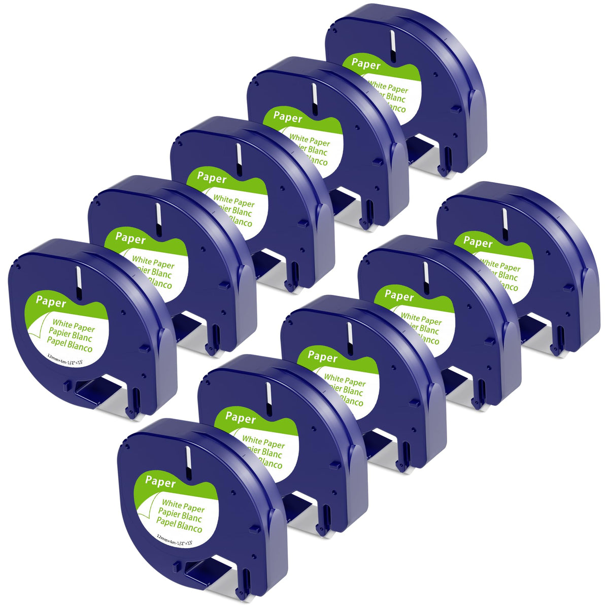 Wonfoucs Label Tape Replace for DYMO LetraTag Refills 91330 10697