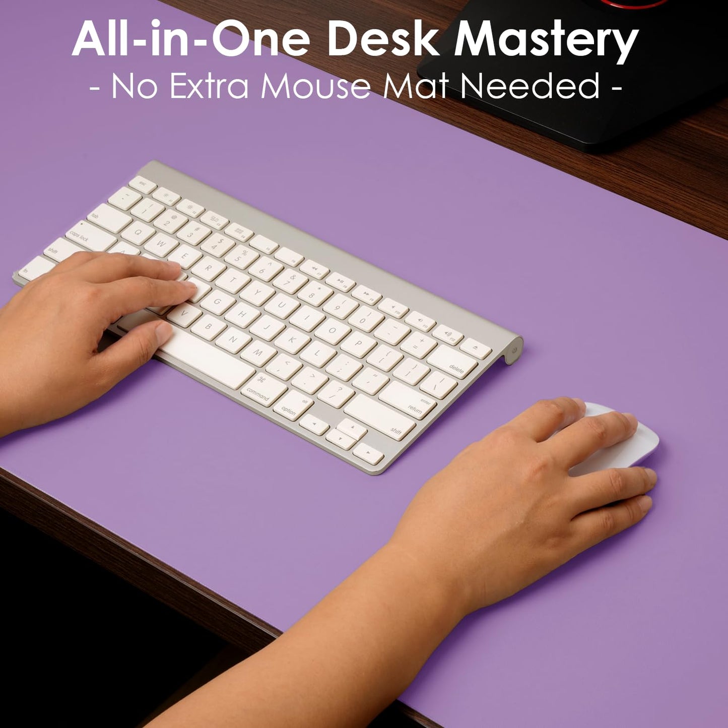 Leather Desk Pad Protector, Waterproof Mouse Pad, PU Desk Mat, Office Desk Cover, Desk Writing Mat