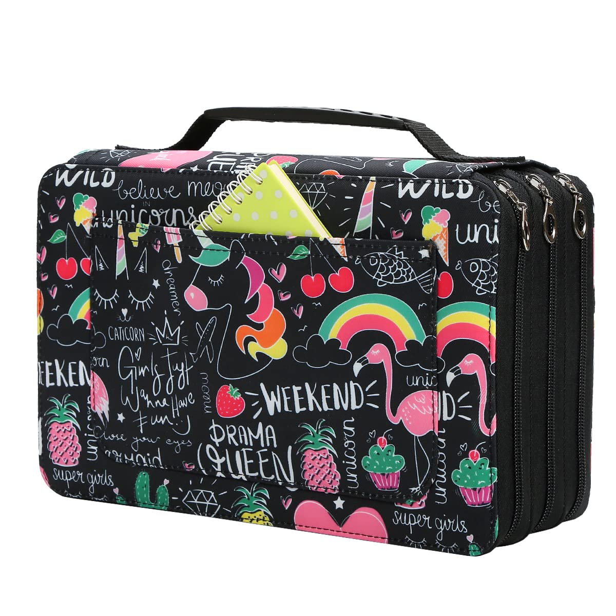 Lbxgap 102 Slots Marker Pen Organizer Case w/Handle