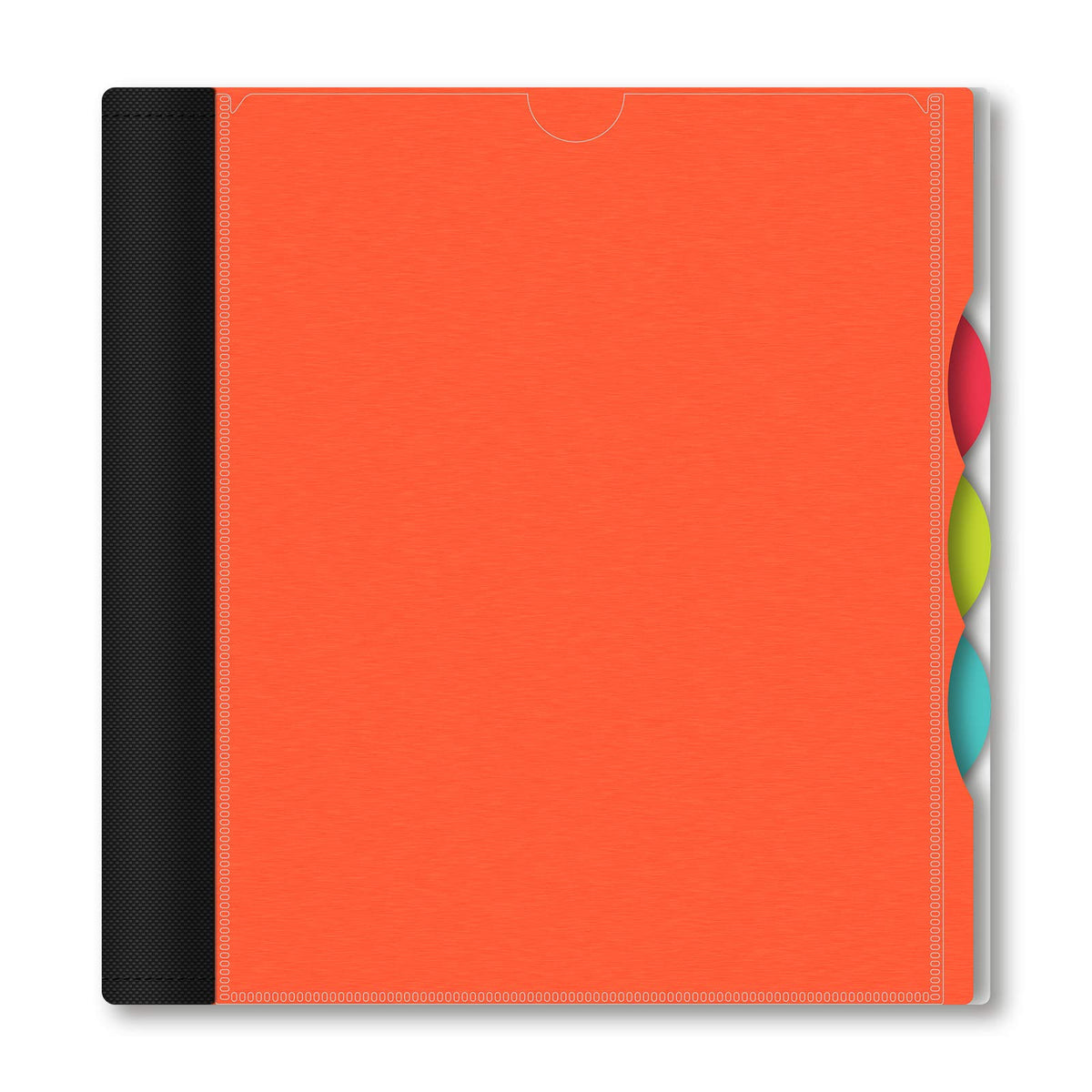 IQ+ iScholar 3-Subject Poly Cover Wirebound Notebook, College Ruled, 11 x 8.5 Inch, 150 Sheets