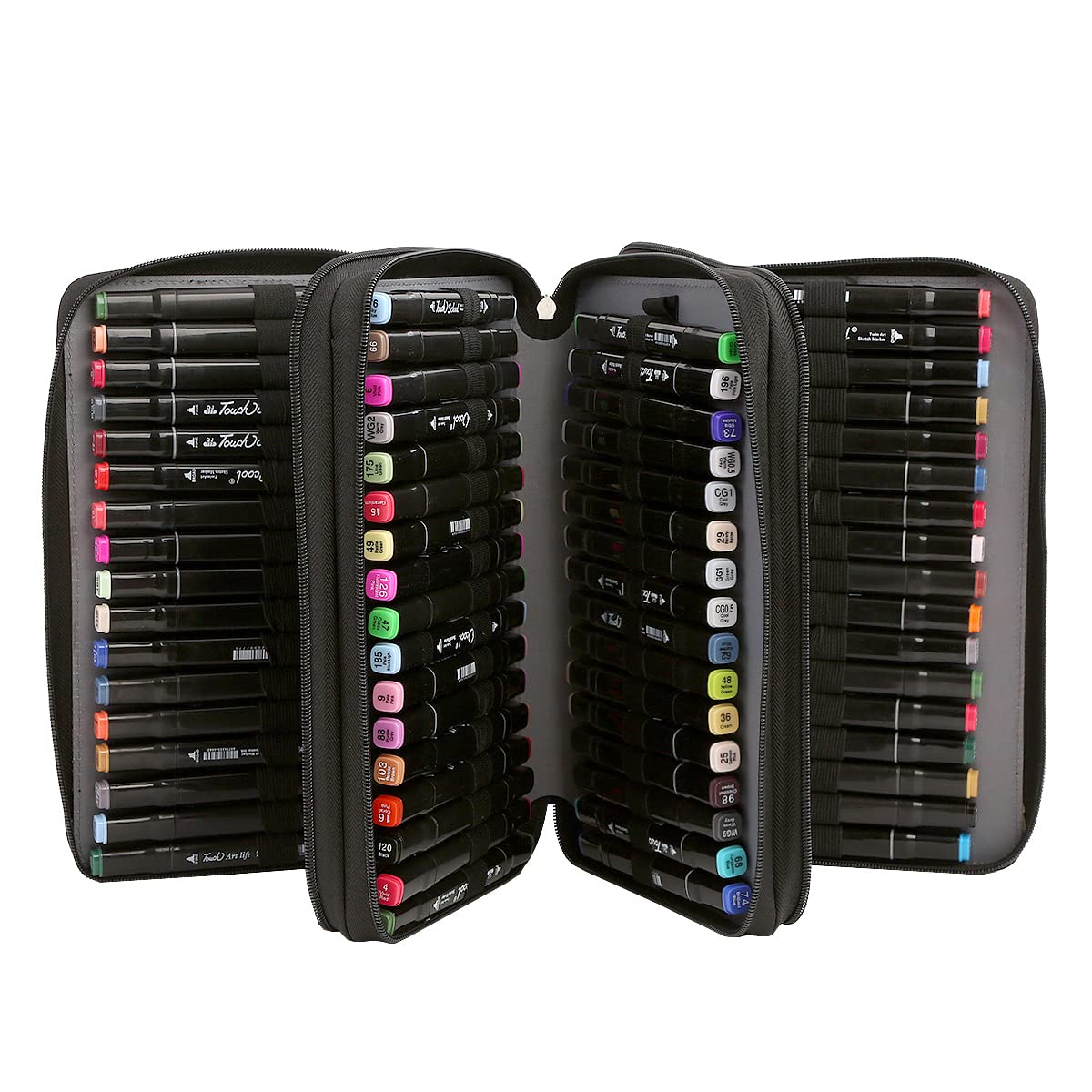 Lbxgap 102 Slots Marker Pen Organizer Case w/Handle