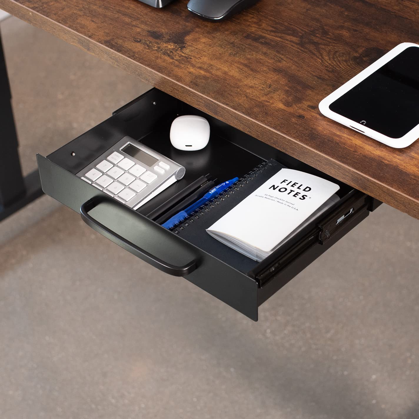 VIVO Black 13 x 9 in Under Desk Storage Drawer, DESK-DR1H-B