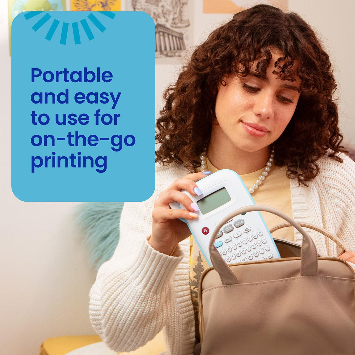 Brother P-Touch PT-N10 Personal Handheld Label Maker, Portable and Prints, P-Touch Btag ~½” (12mm)