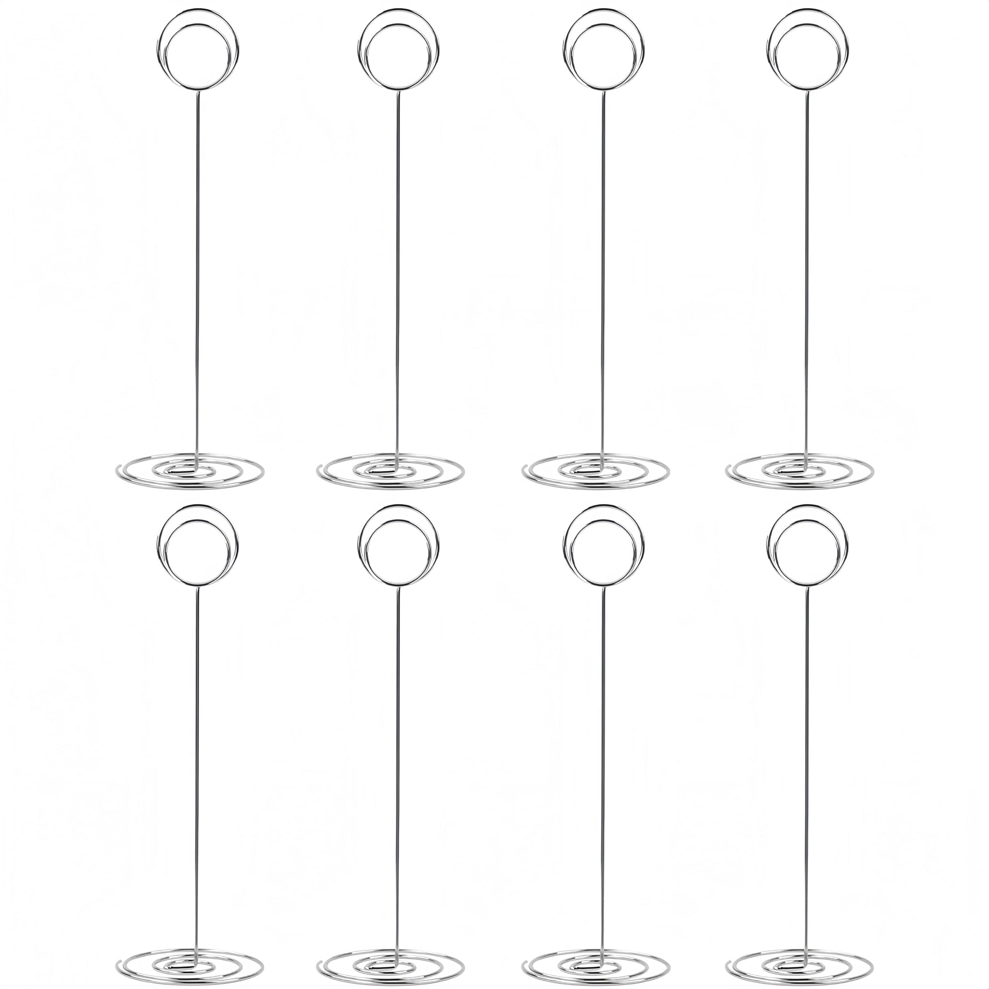 Radezon 20 Pack 8.75 inch Tall Table Number Holders Place Card Holder Table Picture Holder Wire