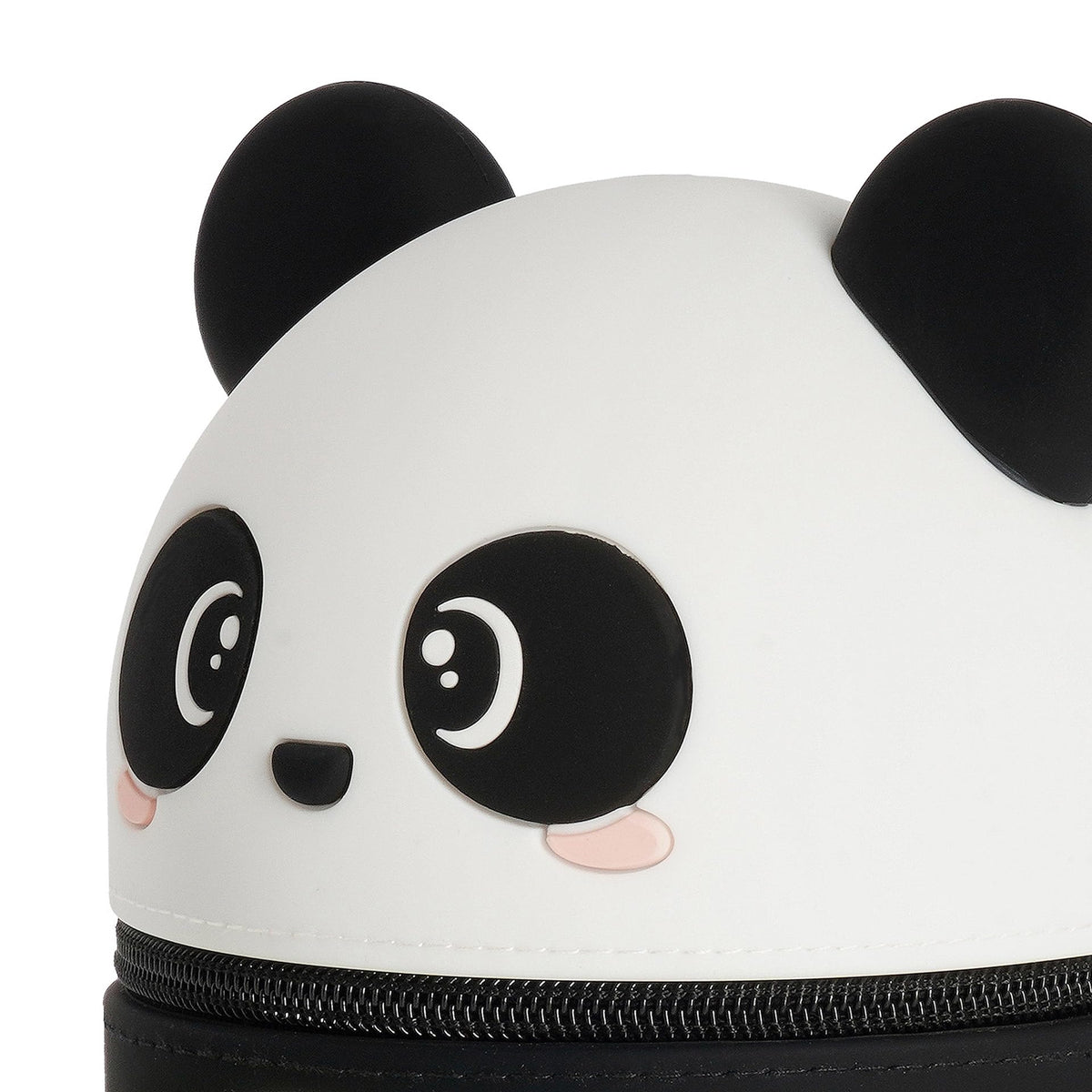 Legami - Super Kawaii Panda Pencil Case, Capacity, Holds up to 100 Erasable Pens, Soft Silicone, 13