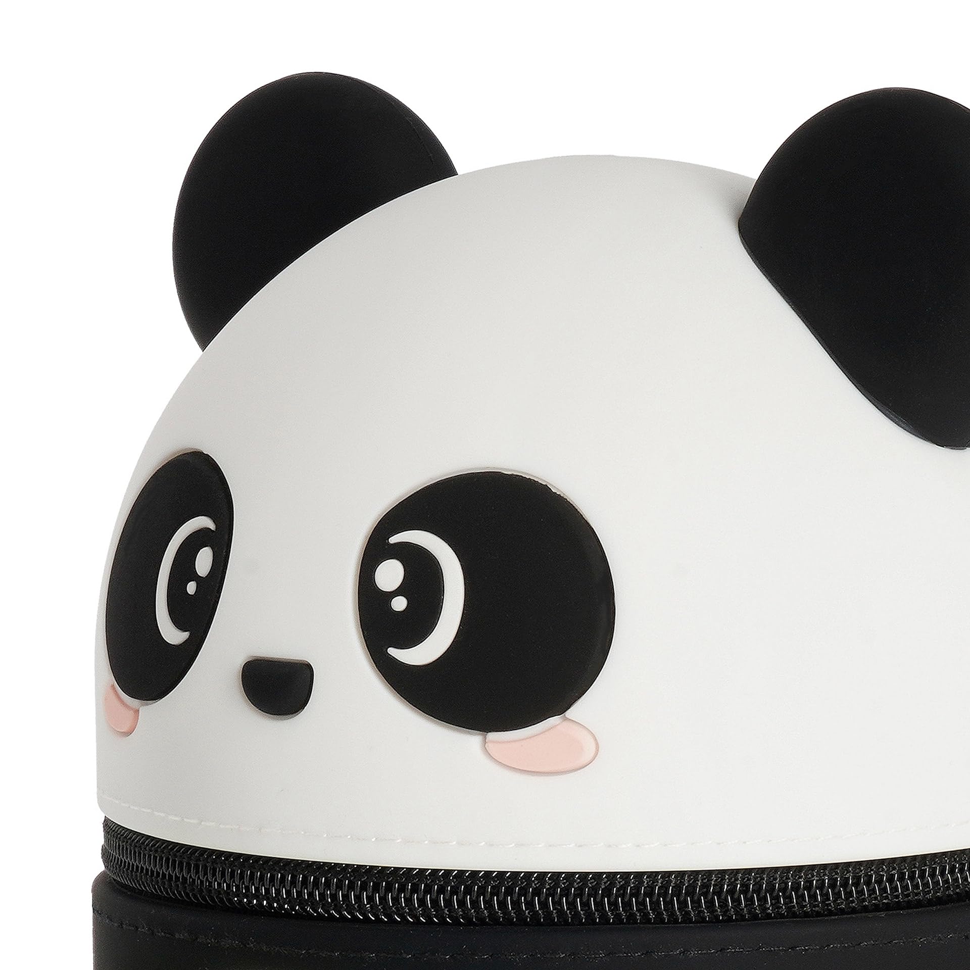 Legami - Super Kawaii Panda Pencil Case, Capacity, Holds up to 100 Erasable Pens, Soft Silicone, 13