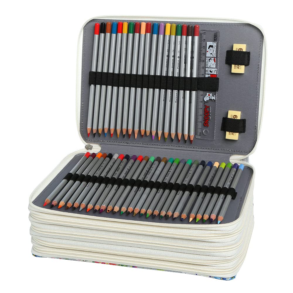 Lbxgap 250 Slots Colored Pencil Case Organizer, 5 Layer Bag