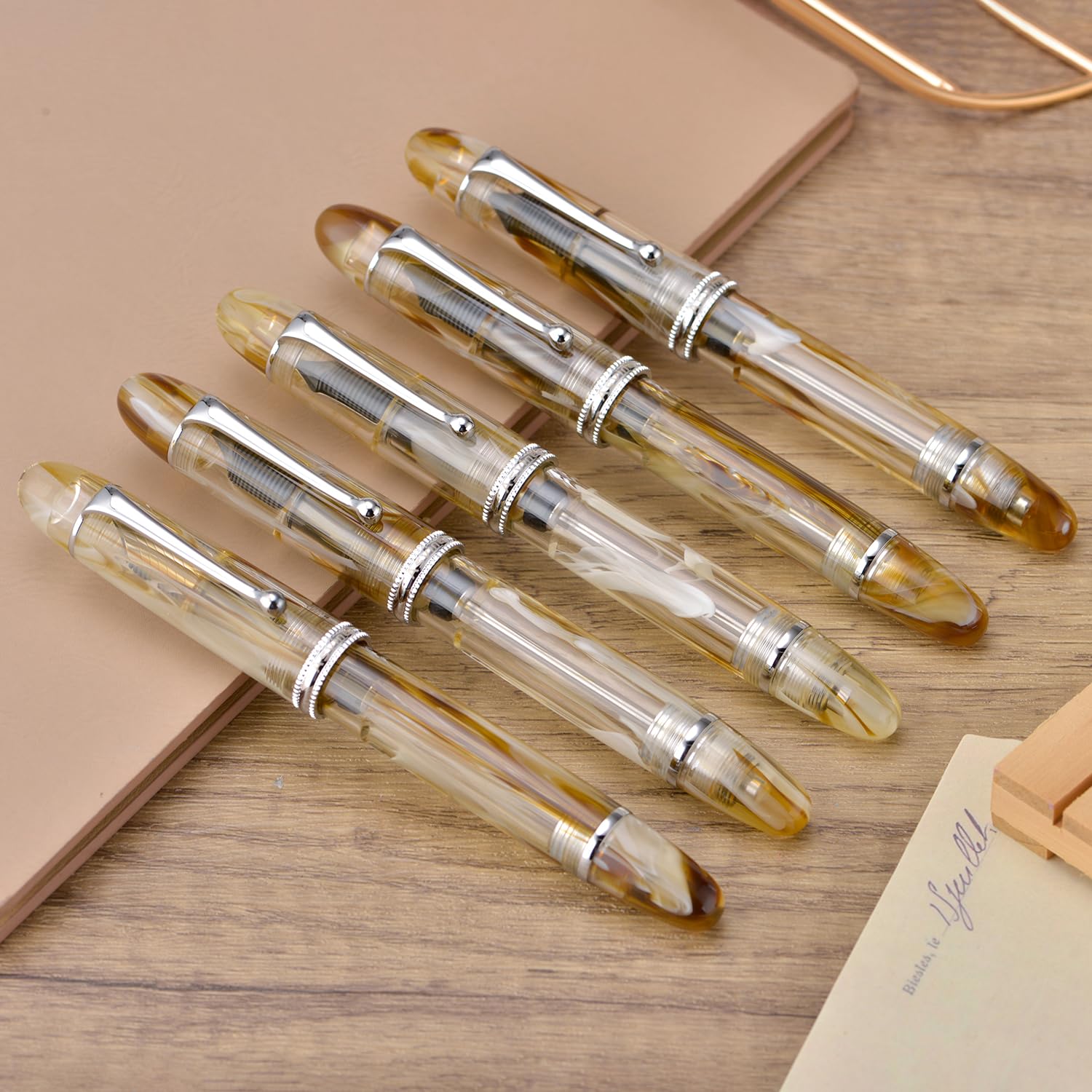 Asvine V800 Fountain Pen – Vacuum Filling System with Large Ink Capacity – Smooth Number 8 Medium