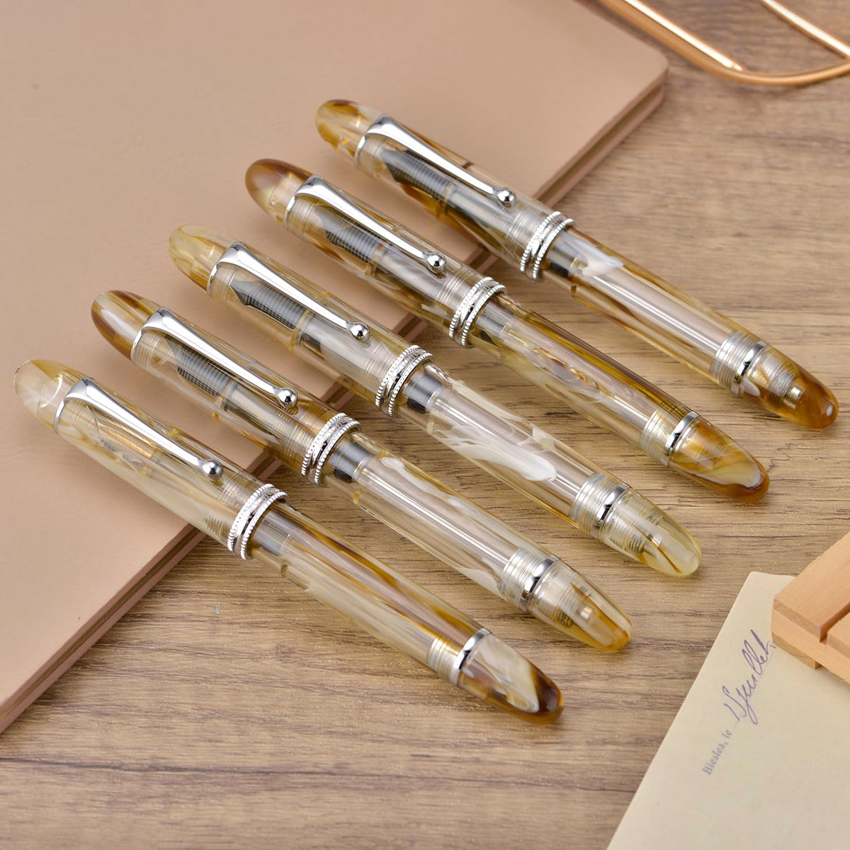 Asvine V800 Fountain Pen – Vacuum Filling System with Large Ink Capacity – Smooth Number 8 Fine Nib