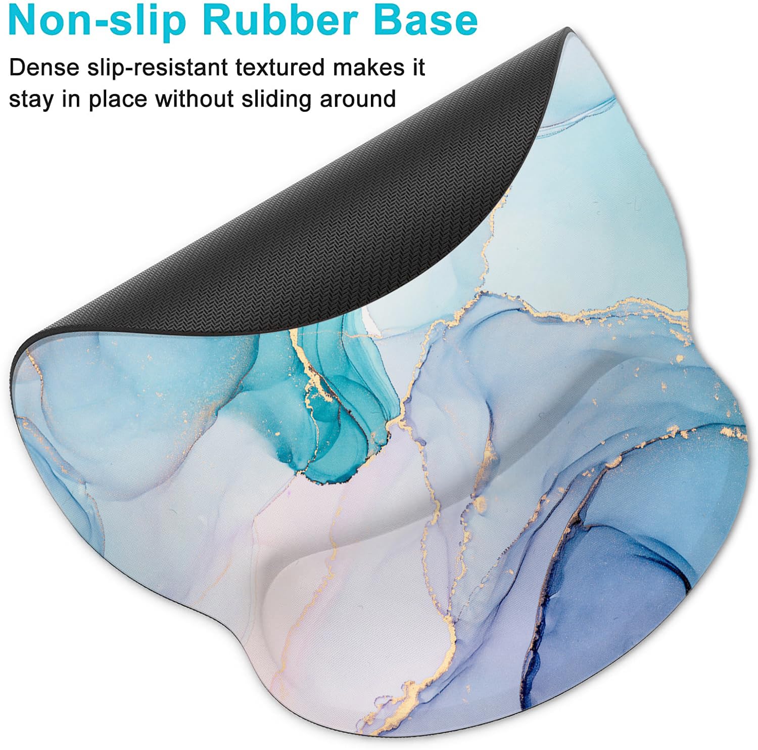 Lateefah Ergonomic Mouse Pad with Wrist Rest and Keyboard Wrist Rest Set