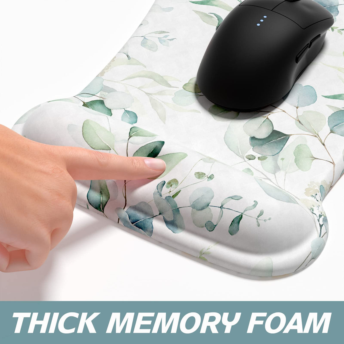 ITNRSIIET Mouse Pad Wrist Support Keyboard Wrist Rest Pad Ergonomic Mousepad Non-Slip Memory Foam